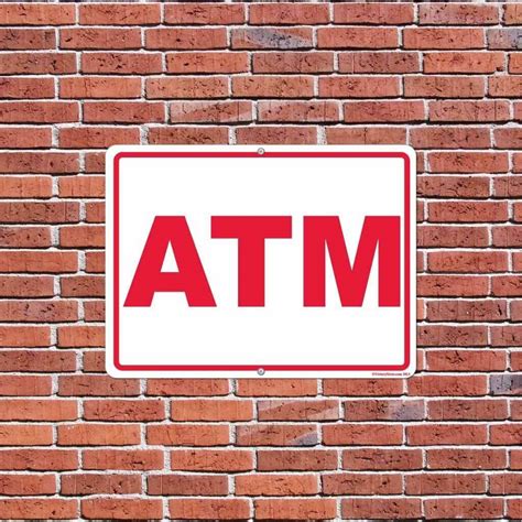Atm Sign Or Sticker Victorystore