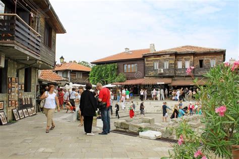 Tourists In Nessebar Editorial Photography Image Of Cottage 53992812