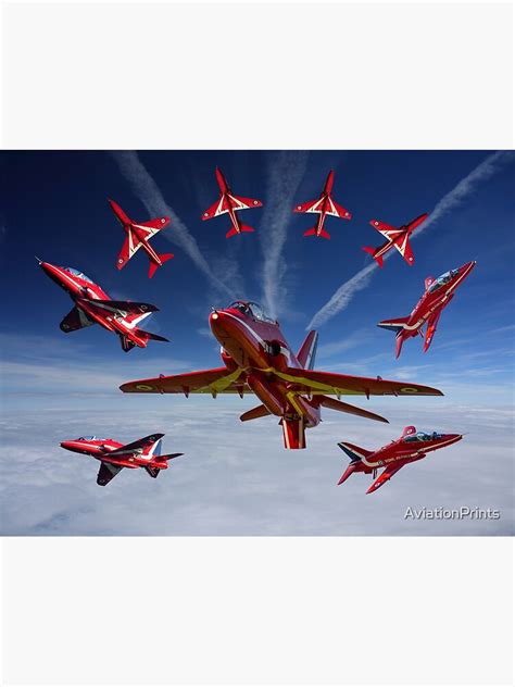 The Raf Red Arrows Poster For Sale By Aviationprints Redbubble