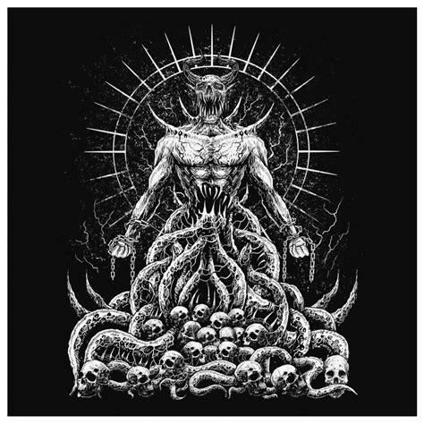 666 Gothic Okkulten Satan Wand Leinwand Teufel Horror Etsy