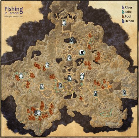 Coldharbour Fishing Map Fishing In Tamriel