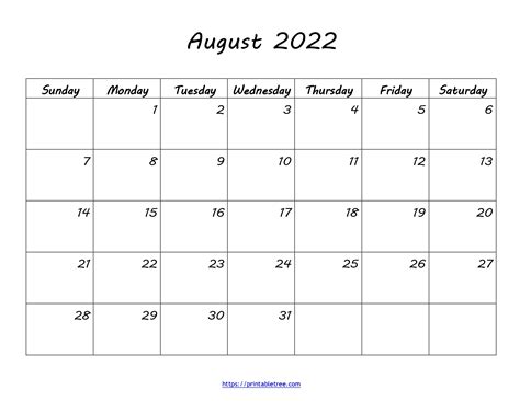 August 2022 Fillable Calendar Printable Calendar 2023