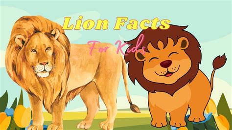 Lion Facts For Kids Lion Facts For Kindergarten In English Youtube