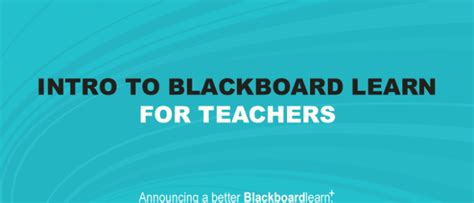 Blackboard Learn Faculty And Student Resources