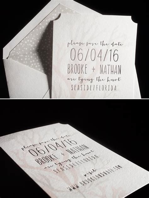 Midi Digitally Printed Foil Stamped Save The Dates Lined Envelopes