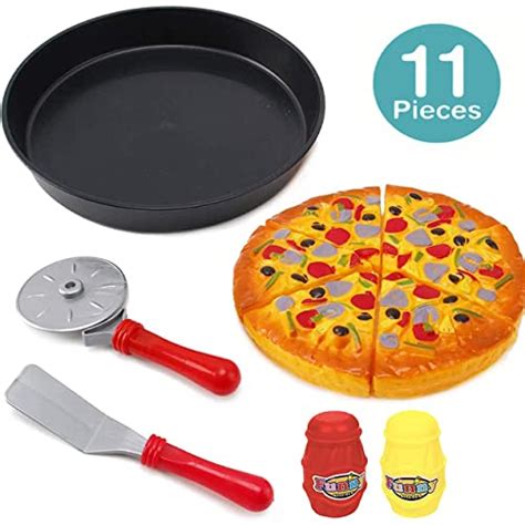 Liberty Imports 11 Pcs Pizza Party Toy Play Set For Kids Pizza Pie
