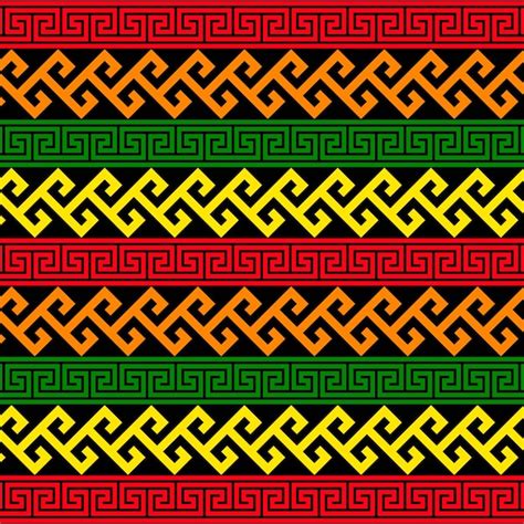 Premium Vector Colourful African Pattern Design