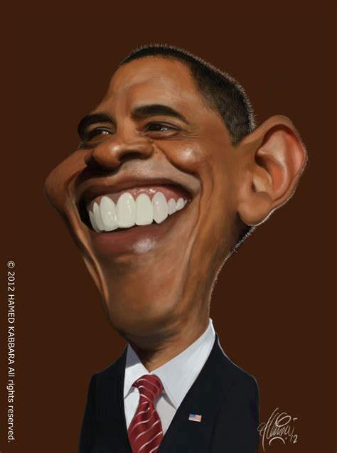 Caricatura De Barack Obama Risa Sin Más