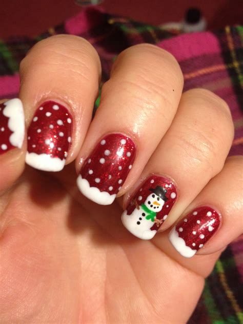 cute snowman nail designs  copy  winter fashionsycom