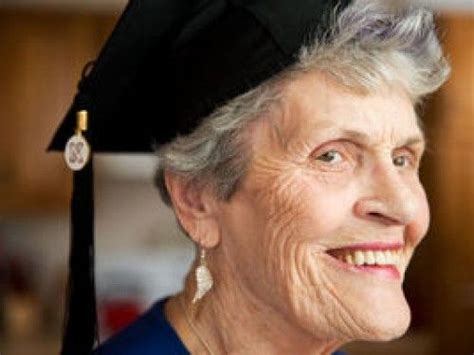 an 87 year old woman healed her broken heart by graduating from college old age makeup older