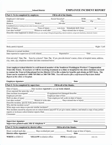 Itil Incident Report Form Template Unique Examples Of Incident Report