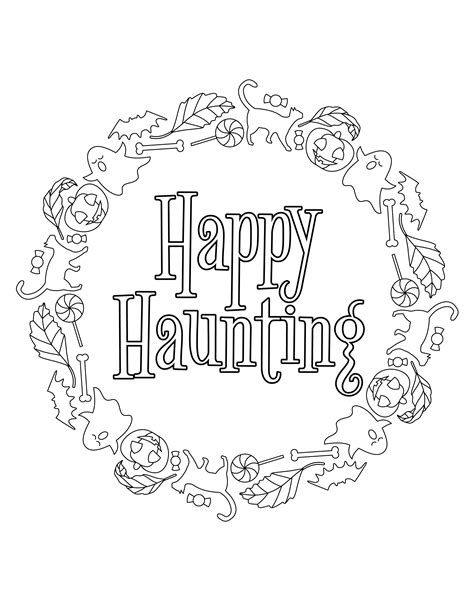 Halloween Coloring Pages Transparent File Png Play