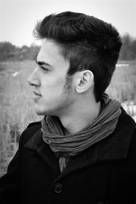 Young Manprofile Mandreamboyblack And White Free Image From
