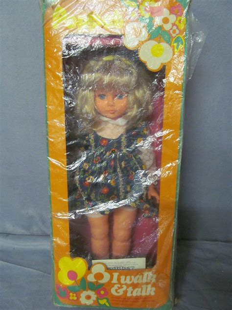 Vintage 1970s Bradgate Poppet Walking Talking Doll In Original Box 26