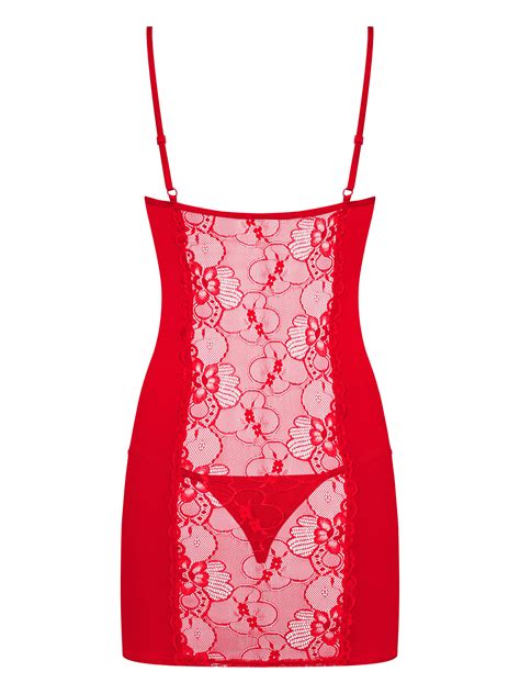 women s sexy red lace chemise and thong obsessive heartina buy at best prices with international