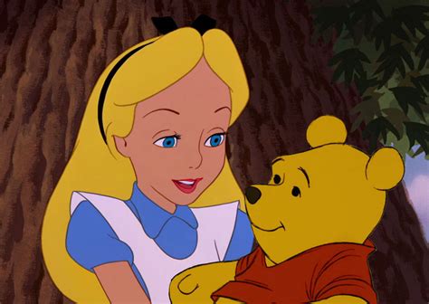 Alice And Pooh Bear By Lonewolf Sparrowhawk On Deviantart
