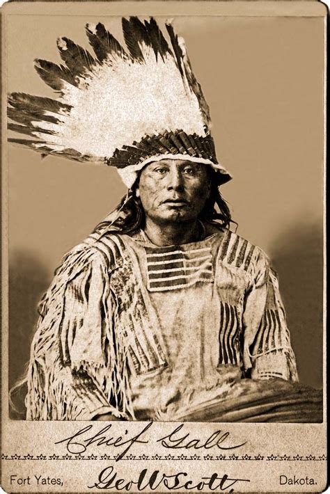 Hunkpapa Chief Gall 1880 American Indian History North American