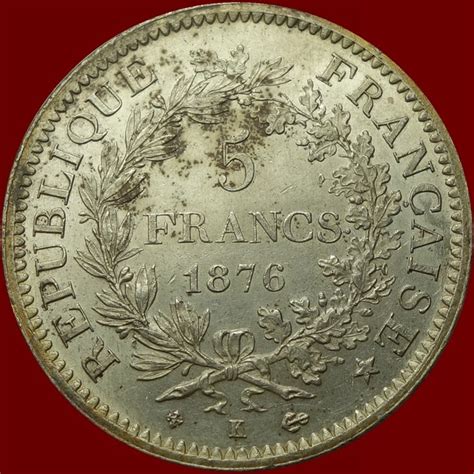 France 5 Francs 1876 K Hercule Argent Catawiki