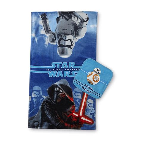 Star wars darth vader,storm trooper 2 pcs bath hand 100%cotton towel set new. Star Wars Star Wars Bath Towel & Washcloth - Kylo Ren ...