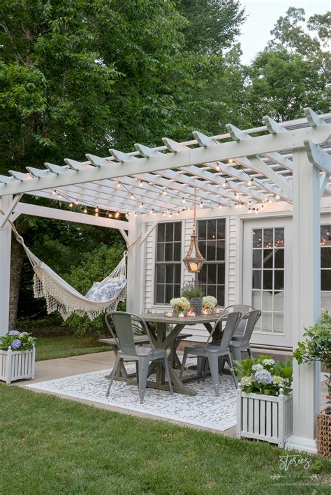 Adding Character Beautiful French Country Pergola And Patio Decorating