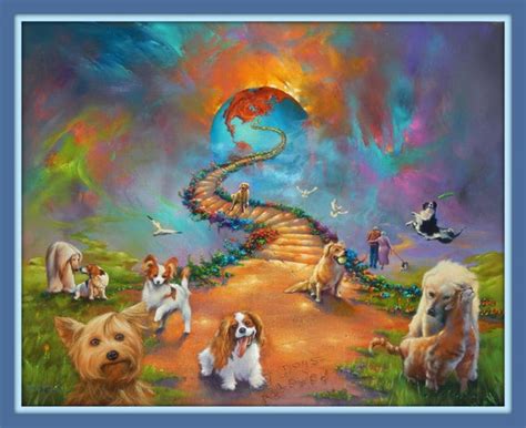 Rainbow Bridge All Dogs Go To Heaven Vivid 11x14 Matted 8x10 Etsy