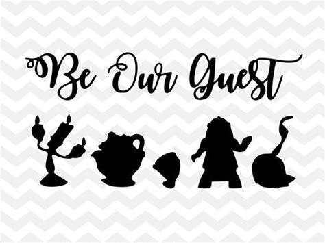 Be Our Guest Disney Svg Beauty And The Beast Lumiere Mrs Potts