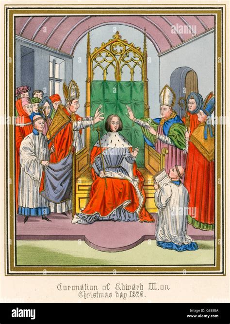 King Edward Iii His Coronation In Westminster Abbey At The Age Of 15