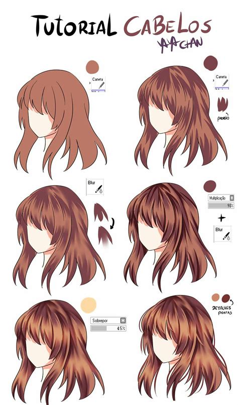 Pin By Jay Komar On Drawing Drawing Hair Tutorial Anime Hair Color