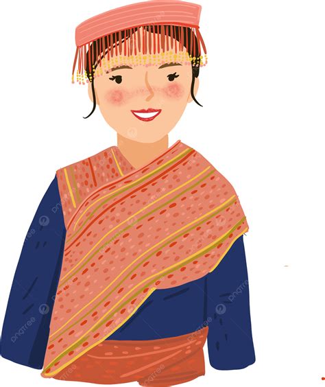 Costume Tradizionale Del Vietnam Del Popolo Hmong Asiatico Carattere