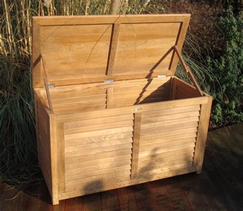 Teak Outdoor Storage Box Woodberry