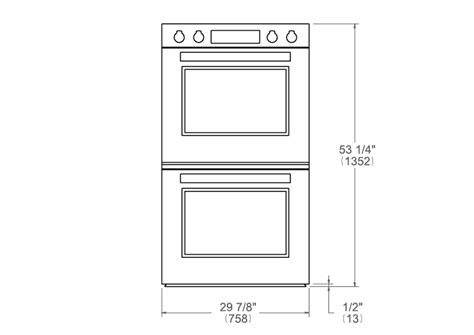 30 Double Electric Convection Oven Self Clean Bertazzoni
