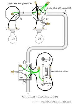 Find a detailed explanation of how to count conductors here. wiring diagram for multiple lights on one switch | Power Coming In At Switch - With 2 Lights In ...