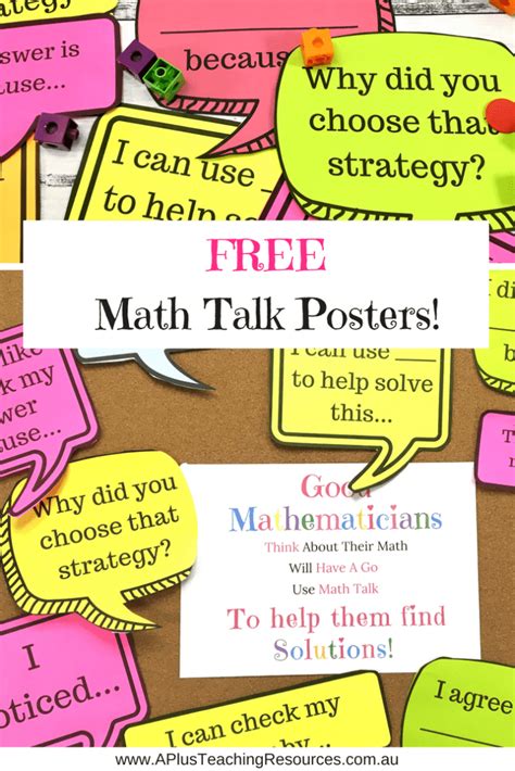 30 Free Math Talk Posters A Plus Teaching Resources