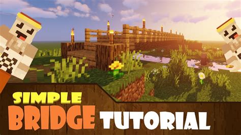 How To Build A Simple Wooden Bridge Minecraft Tutorial Youtube