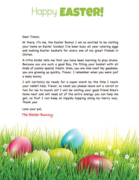 Free Printable Easter Bunny Letters