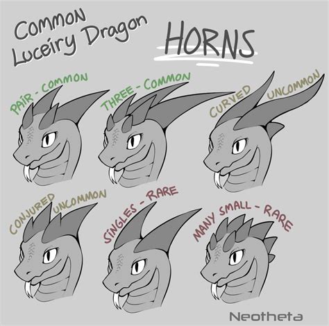 Types Of Dragon Horns By Snowleopard1010101 On Deviantart Types Of