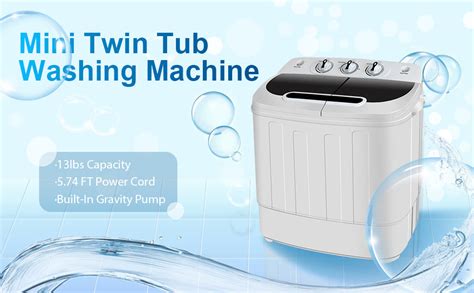 Zeny Portable Mini Twin Tub Washing Machine Wspinner Dryer Zeny