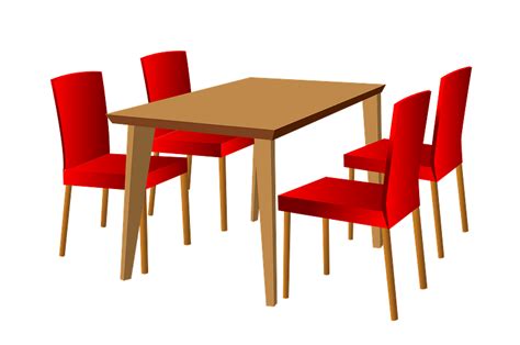 Dining Table And Chairs Clipart Free Download Transparent Png Creazilla