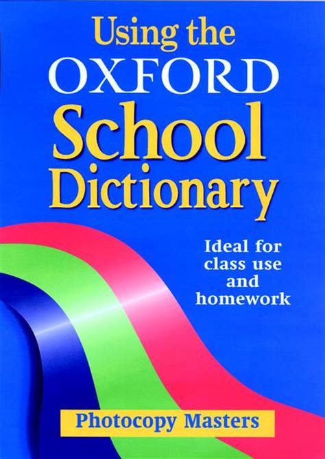 Using The Oxford School Dictionary Photocopy Masters Ks2 And Ks3 By