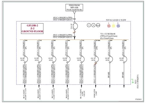 Design Electrical Single Line Diagram For Your Given Floor Plan In