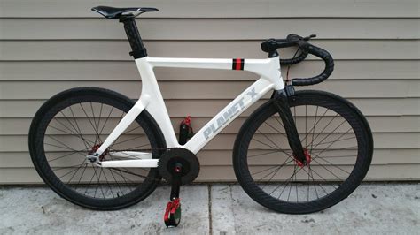 Planet X Pro Carbon Track Bike Pearl White Frame Chicago Stolen