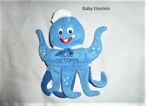 Blue Octopus Musical Teaching Colors Sound Plush 9 Baby Einstein For