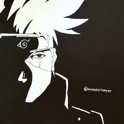 My Drawing Of Kakashi Hatake From Naruto In Black And