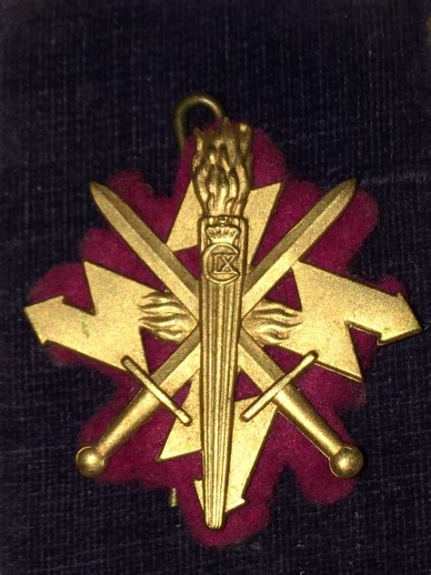 Danish Insignia Cap Badge Signals Regiment Etsy