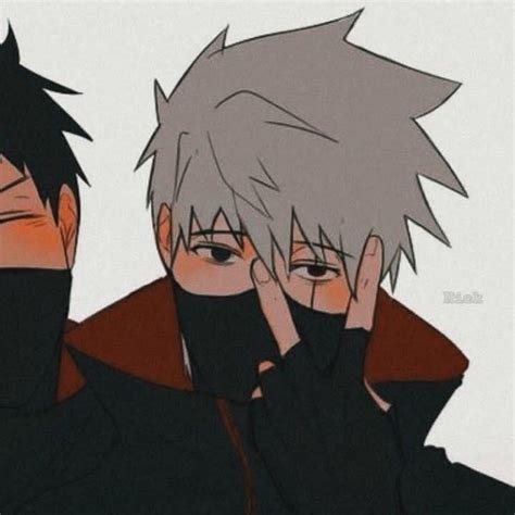 Matching Icons 22 Kakashi And Obito In 2022 Kakashi Kakashi And