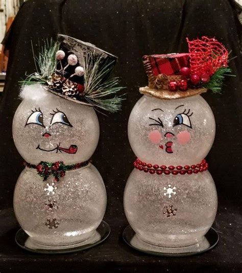 22 Awesome Christmas Decorations On A Budget Fish Bowl Snowman 9