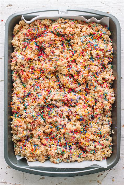 Rice Krispie Treats With Sprinkles College Housewife