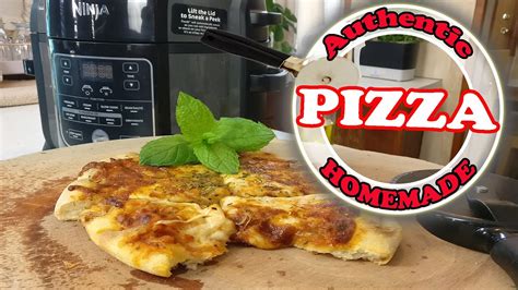 Authentic Homemade Ninja Foodi Air Fryer Pizza Youtube