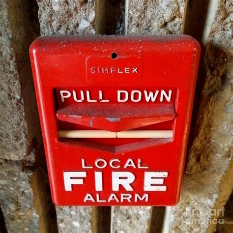 Simplex Fire Alarm Pull Station Photograph By Ben Schumin Fine Art My