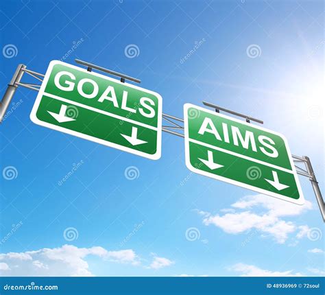 Goal And Aims Concept Stock Illustration Illustration Of Aspiration